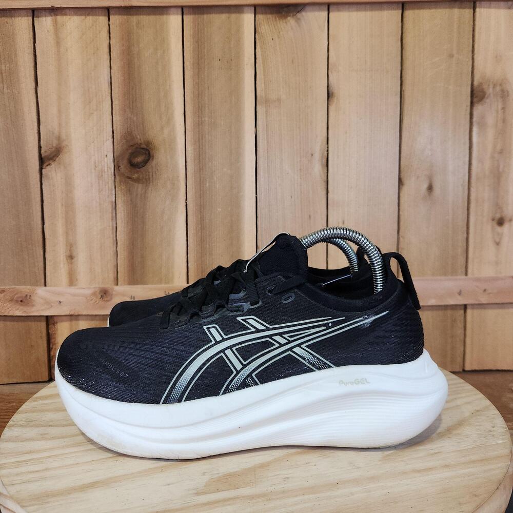 ASICS GEL-Nimbus 27 Shoes Womens 8 Black Mesh Running Sneakers 1012B753